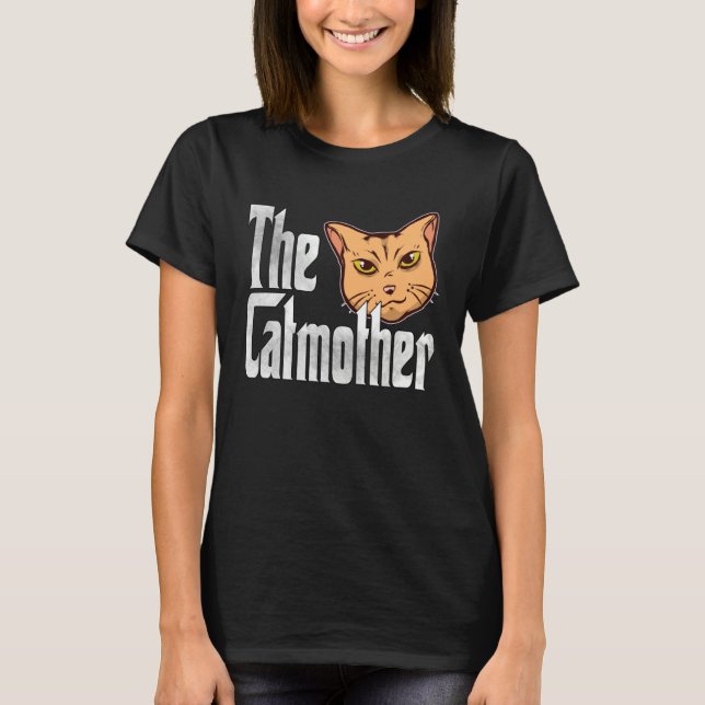 Camiseta Cat Mom The Catmother Crazy Cat Mother Kitty Mommy (Frente)