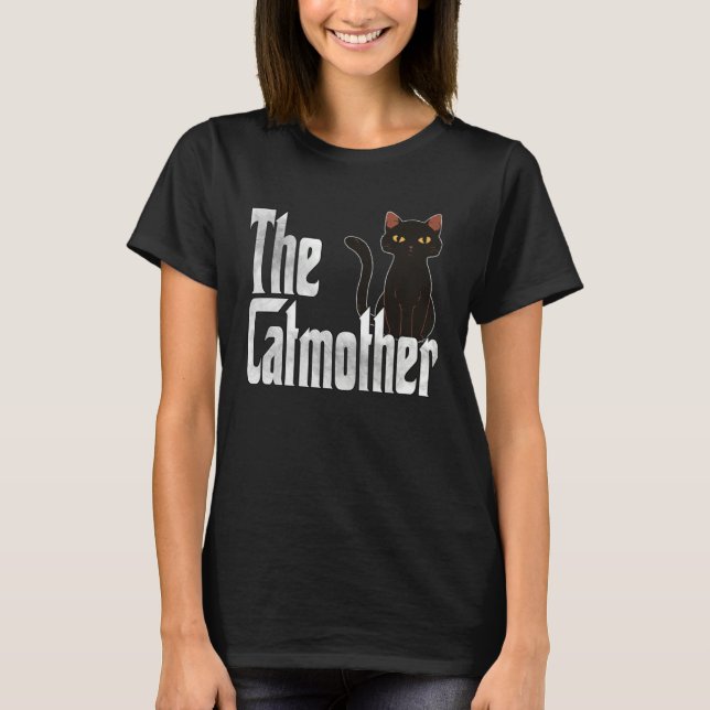Camiseta Cat Mom The Catmother Crazy Cat Mother Kitty Mommy (Frente)