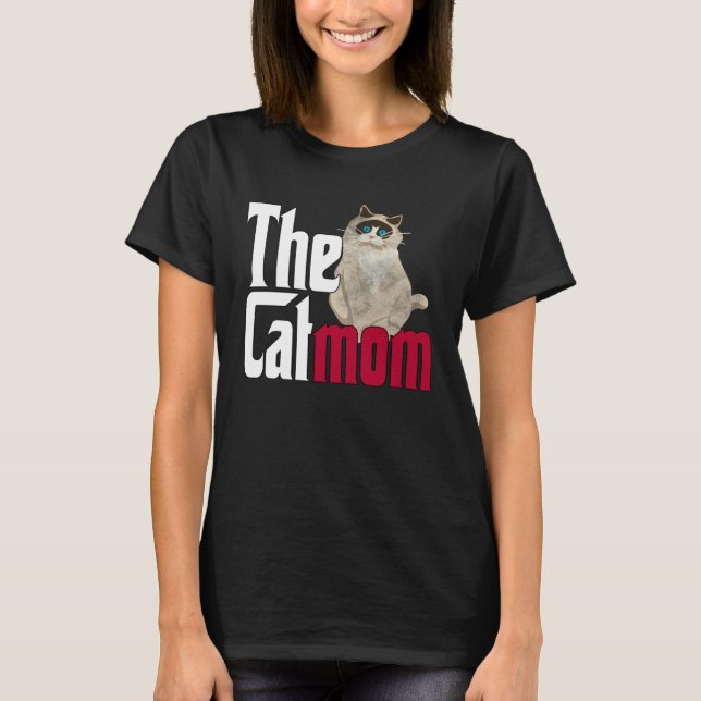 Camiseta Cat Mom The Catmother Crazy Cat Mother Kitty Mommy (Frente)
