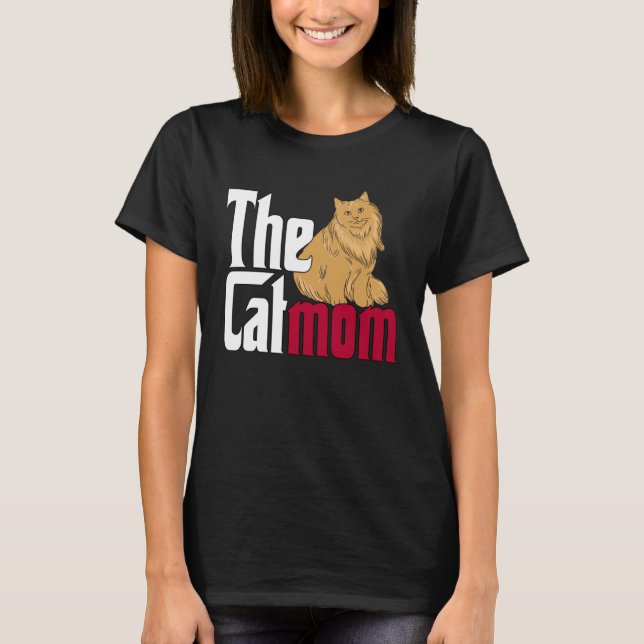 Camiseta Cat Mom The Catmother Crazy Cat Mother Kitty Mommy (Frente)
