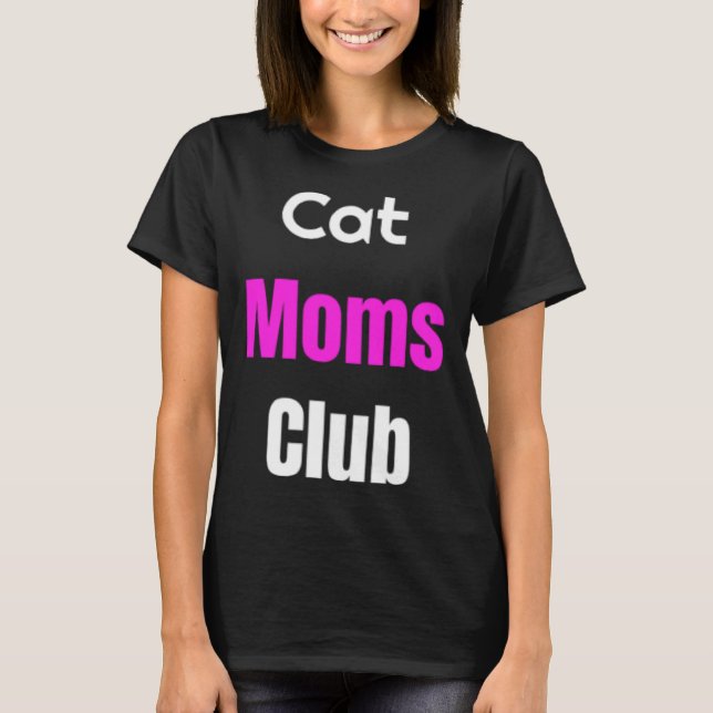 Camiseta Cat Moms Club (Frente)