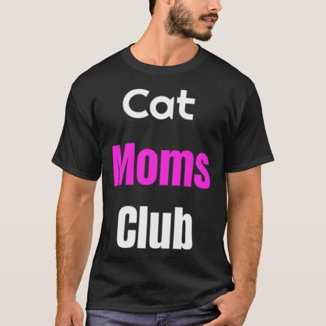 Camiseta Cat Moms Club (Frente)