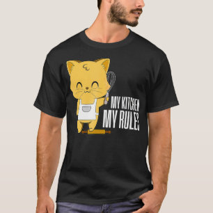 Camiseta Cat My Kitchen My Rules