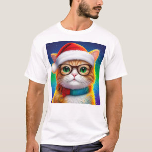 Camiseta Cat Natal Como Papai Noel