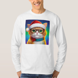 Camiseta Cat Natal Como Papai Noel