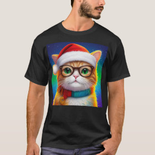 Camiseta Cat Natal Como Papai Noel