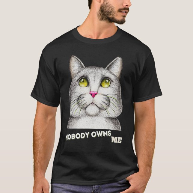 Camiseta Cat Ninguém me pertence (Frente)