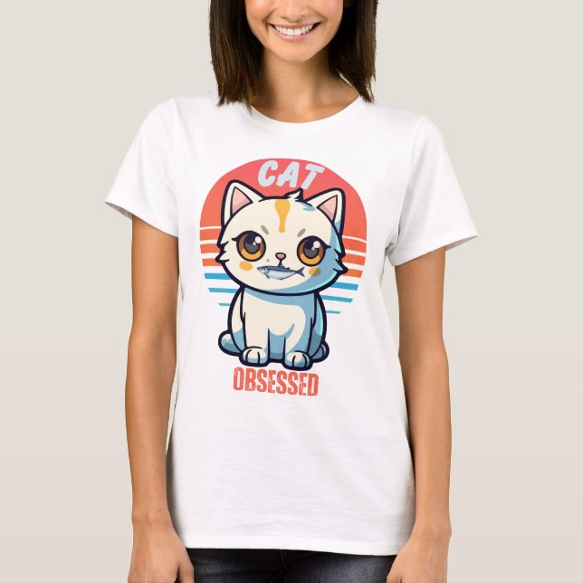 Camiseta Cat Obcecado (Frente)