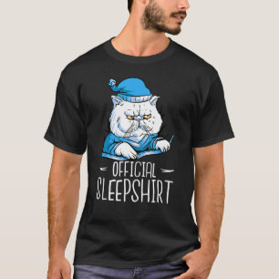 Camiseta Cat Oficial Dorme Para Garota Gato