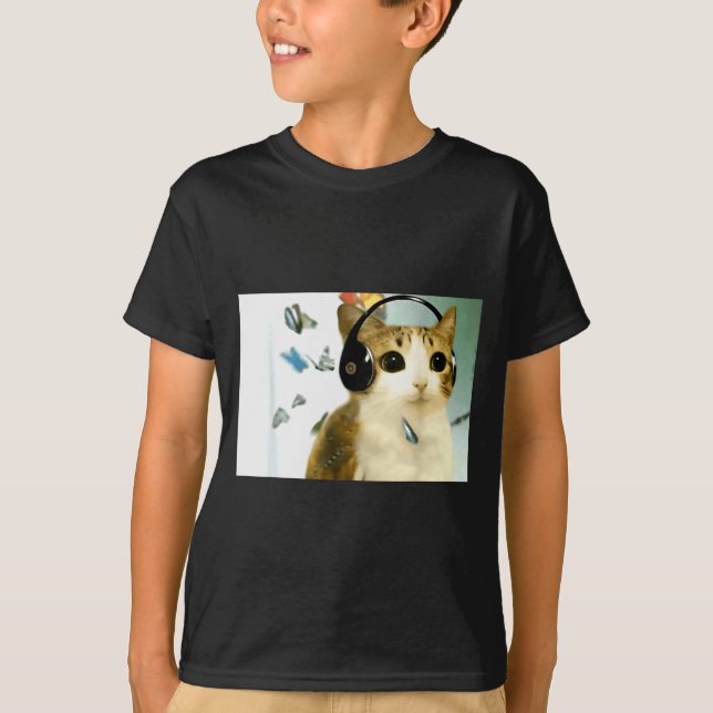 Camiseta Cat Owl Funny Cursed Internet Trendy Meme Funny Me (Frente)