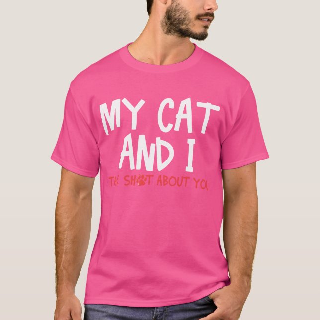 Camiseta Cat Owner Cat Lover engraçado (Frente)