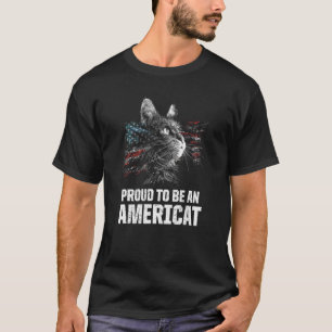 Camiseta Cat Owner Us Flag
