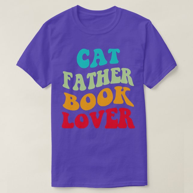 Camiseta Cat Padre Book Lover III (Frente do Design)