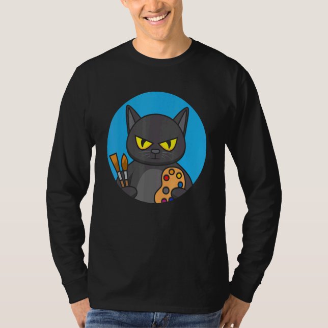 Camiseta Cat painting (Frente)
