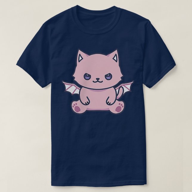 Camiseta Cat Pastel Goth Cute Kawaii Aesthetic Lover Owner  (Frente do Design)