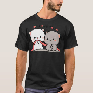 Camiseta Cat Peach E Goma Eu Te Amo