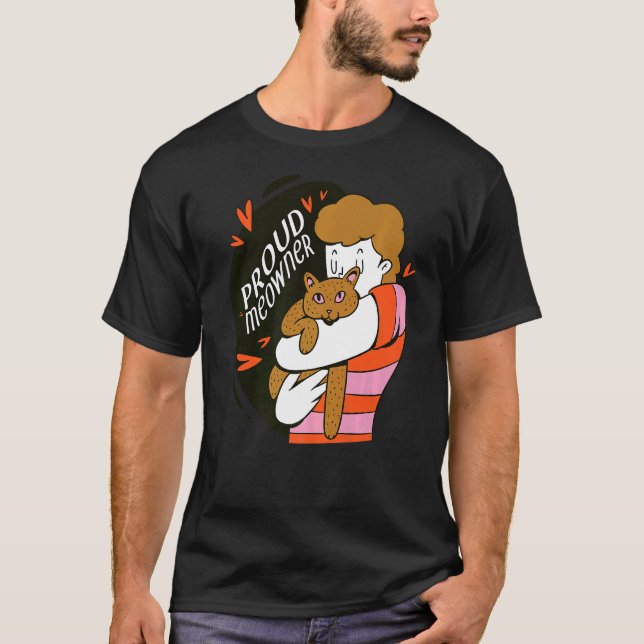 Camiseta Cat Pet Orud Meowner Kitten Mee (Frente)