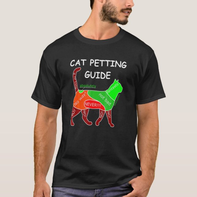 Camiseta Cat Petting Cudddling Guide Cat (Frente)