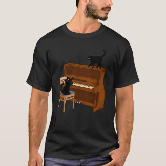 Camiseta Cat Piano Music