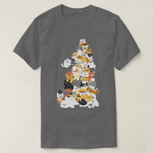 Camiseta cat pile  (Frente do Design)
