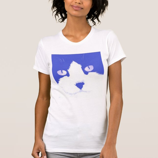 Camiseta Cat Pop Art (Frente)