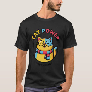 Camiseta Cat Power – Blusa engraçada para amantes 