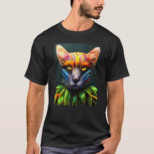 Camiseta Cat Punk Cyborg Men Women Boys Girls   2 (Frente)