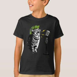 Camiseta Cat Punk, Fun Graphic T-Shirt