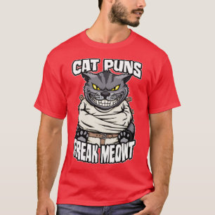 Camiseta Cat Puns Freak Meowt Crazy Gata Gente Engraçada Ga