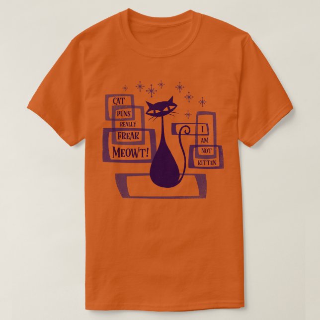 Camiseta Cat Puns Realmente Freak Meowt (Frente do Design)