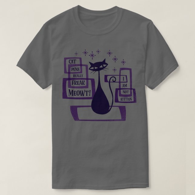 Camiseta Cat Puns Realmente Freak Meowt (Frente do Design)