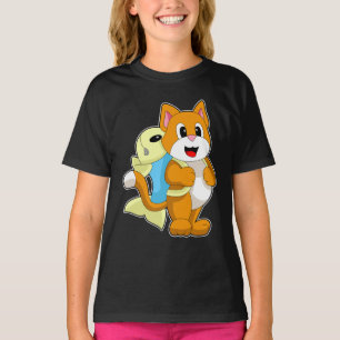 Camiseta Cat Pupil Fish School