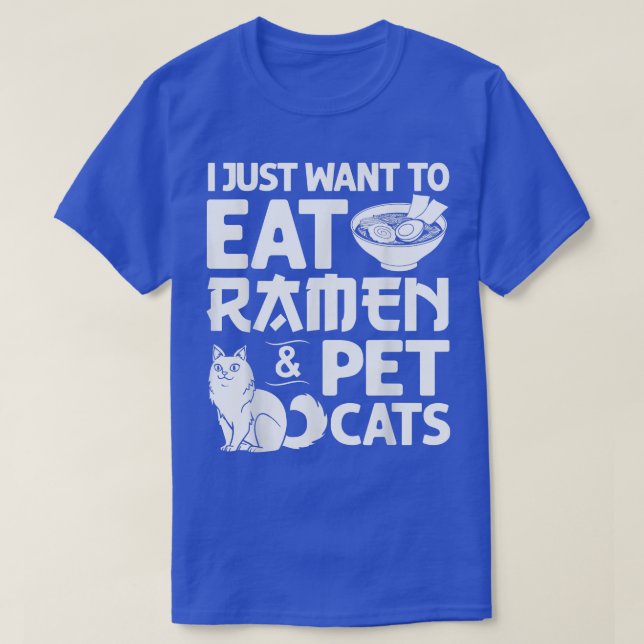 Camiseta Cat Ramen Bowl Chicken Noodle Soup Japonês 172 (Frente do Design)