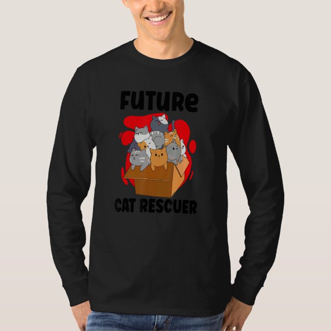 CAMISETA CAT RESCUE ANIMAL RIGHTS RESCUE CAT ADOPTION_5 (Frente)