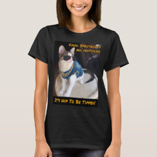 Camiseta Cat RESCUE TNR "É Hip To Be Tipped"