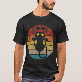 Camiseta Cat Retro Vintage Cores com Gato de Arranque