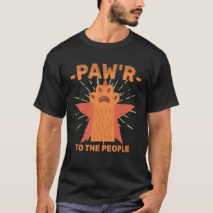 Camiseta Cat Revolution Paw r to The Pessoas Power Kitten
