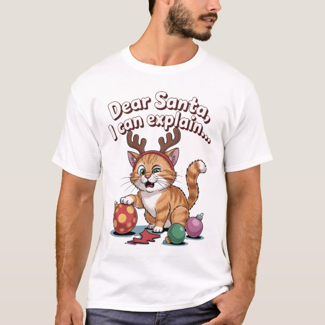 Camiseta Cat’s Christmas Plan (Frente)