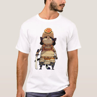 Camiseta Cat Samurai Tシャツ