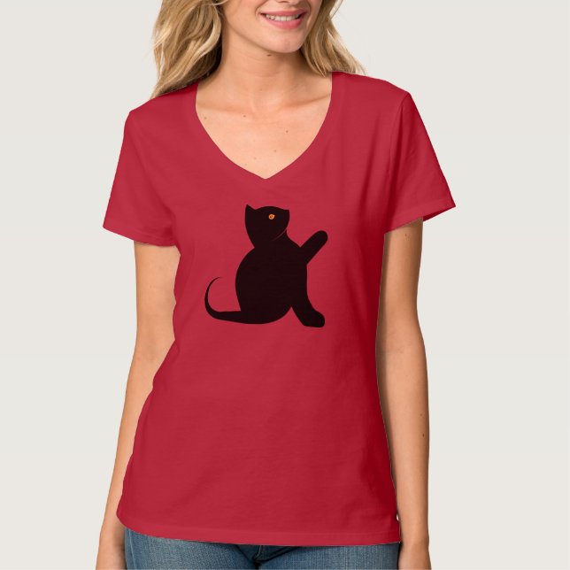 Camiseta Cat Say Hello (Frente)