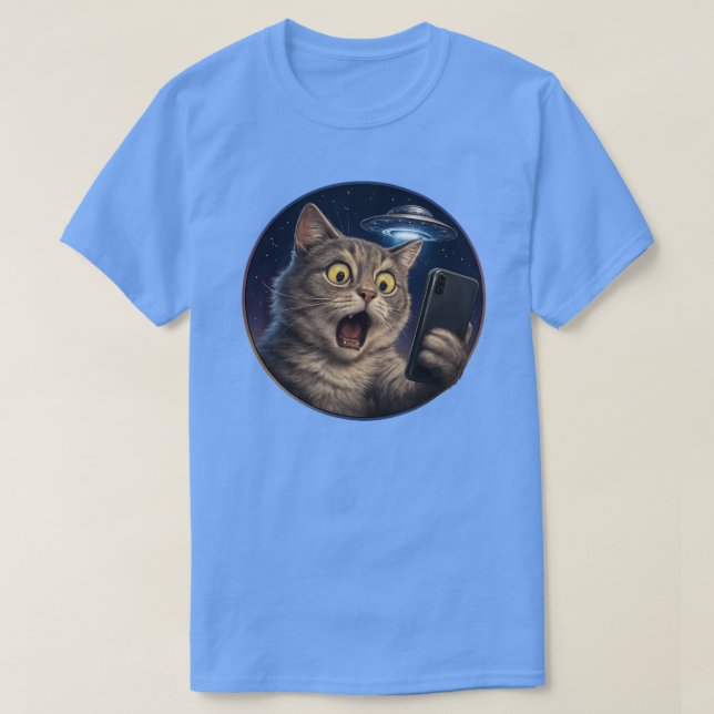 Camiseta Cat Selfie OFO (Frente do Design)