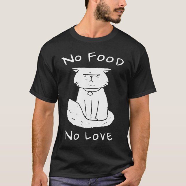 Camiseta Cat sem Comida sem amor (Frente)