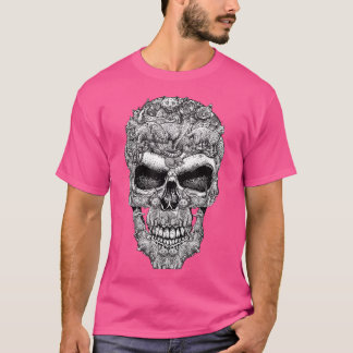 Camiseta Cat Skull Skeleton Halloween Costume Lover Cat T-s