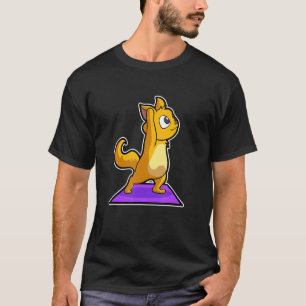 Camiseta Cat Sloth Yoga Poses Esportiva ginástica Ohm Hearb