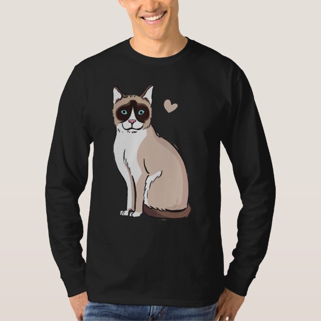 Camiseta Cat Snowshoe Cat (Frente)