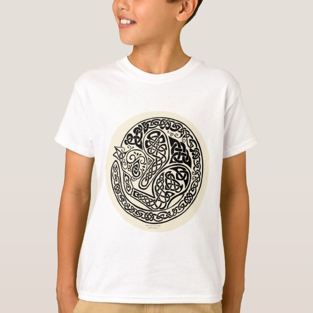 Camiseta Cat Sonha Fora Negra Celta (Frente)