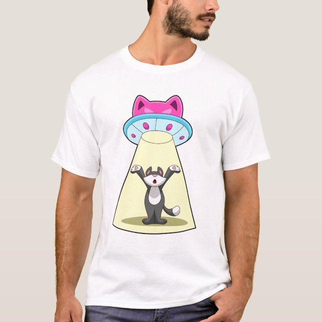 Camiseta Cat Spaceship (Frente)
