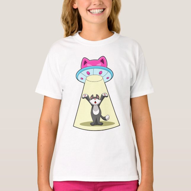 Camiseta Cat Spaceship (Frente)