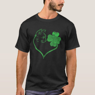 Camiseta Cat St Patricks Cattys Catricks Day Girls Women Sh