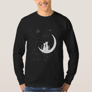 Camiseta Cat Stars Moon - Kitten Romântico